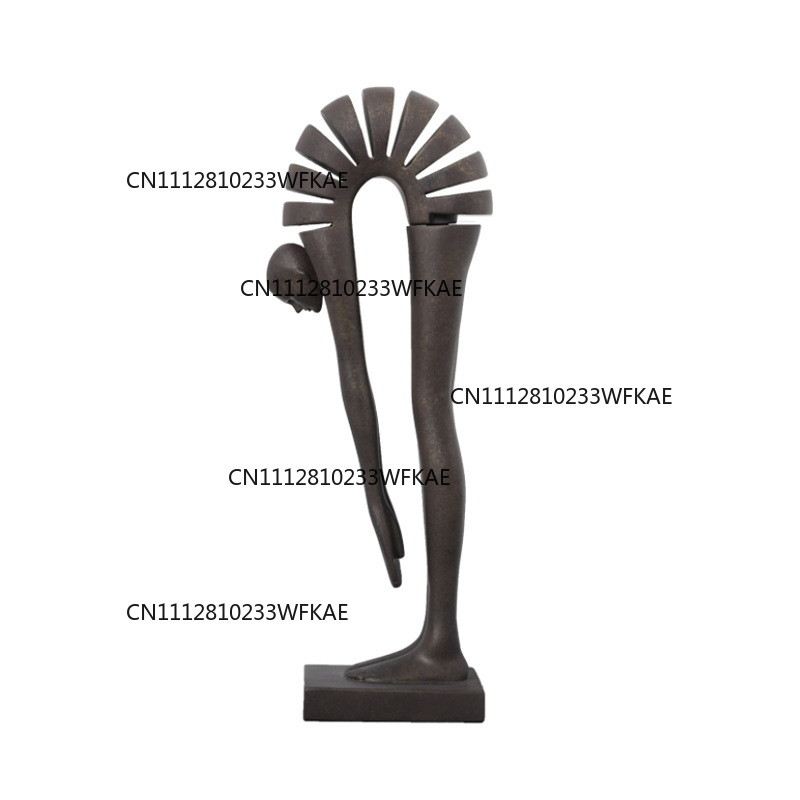 Resin Art Work - Nordic simple resin abstract bent figure