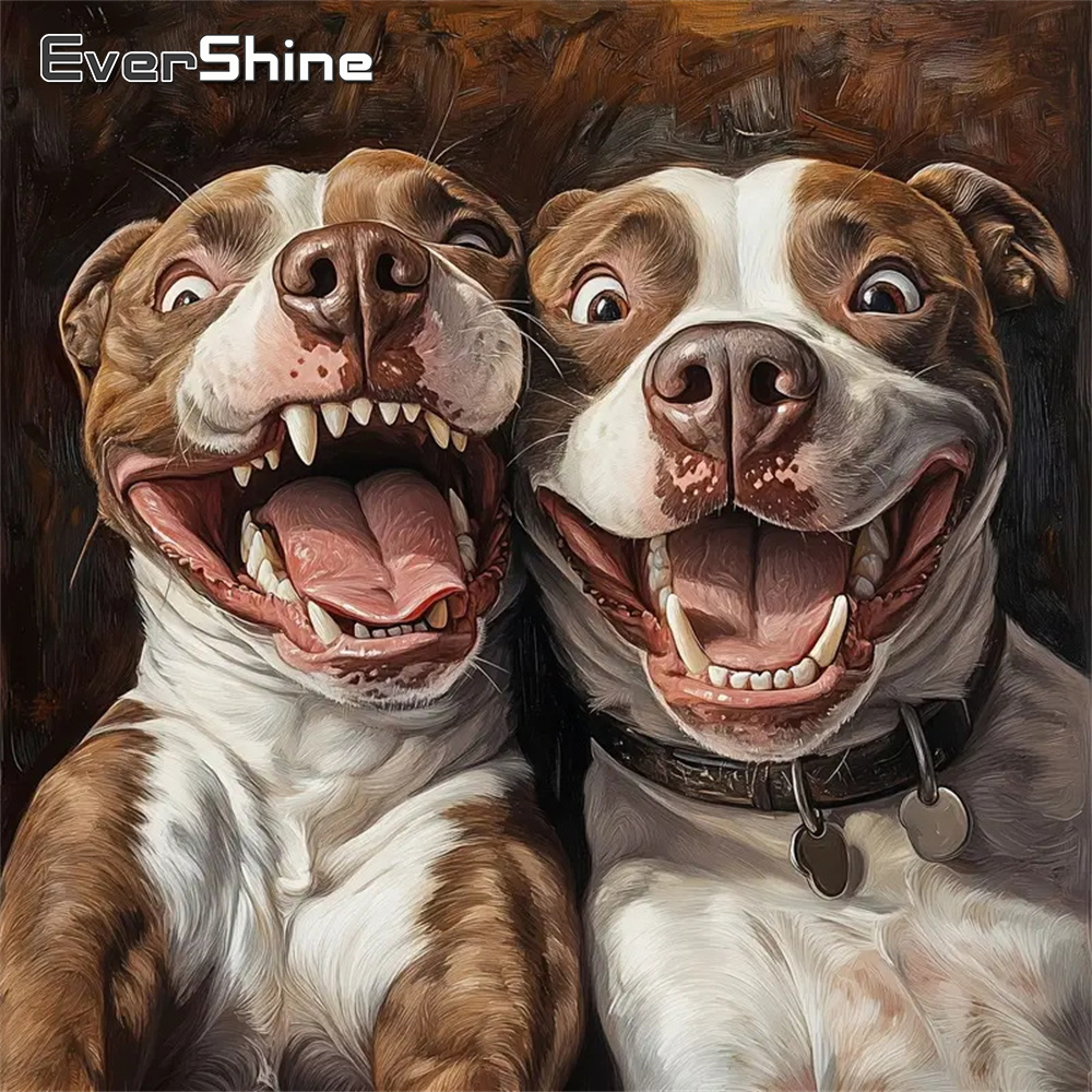 Resin Art Wallpaper - Evershine 5D DIY Diamond Painting Dog