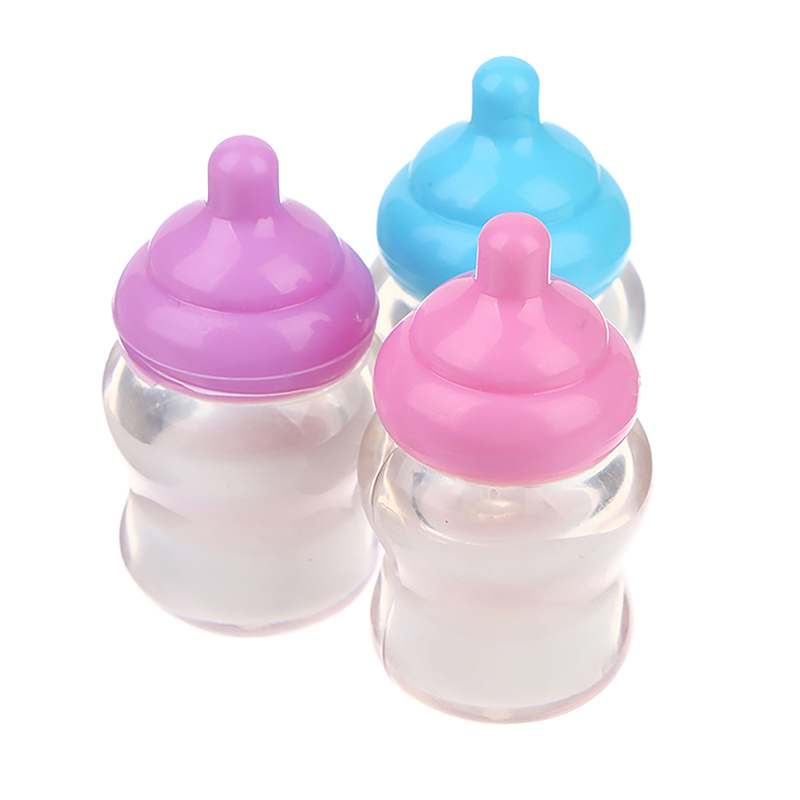 3PCS Dollhouse Baby Bottle Acc - Resin Art Baby 评论和价格