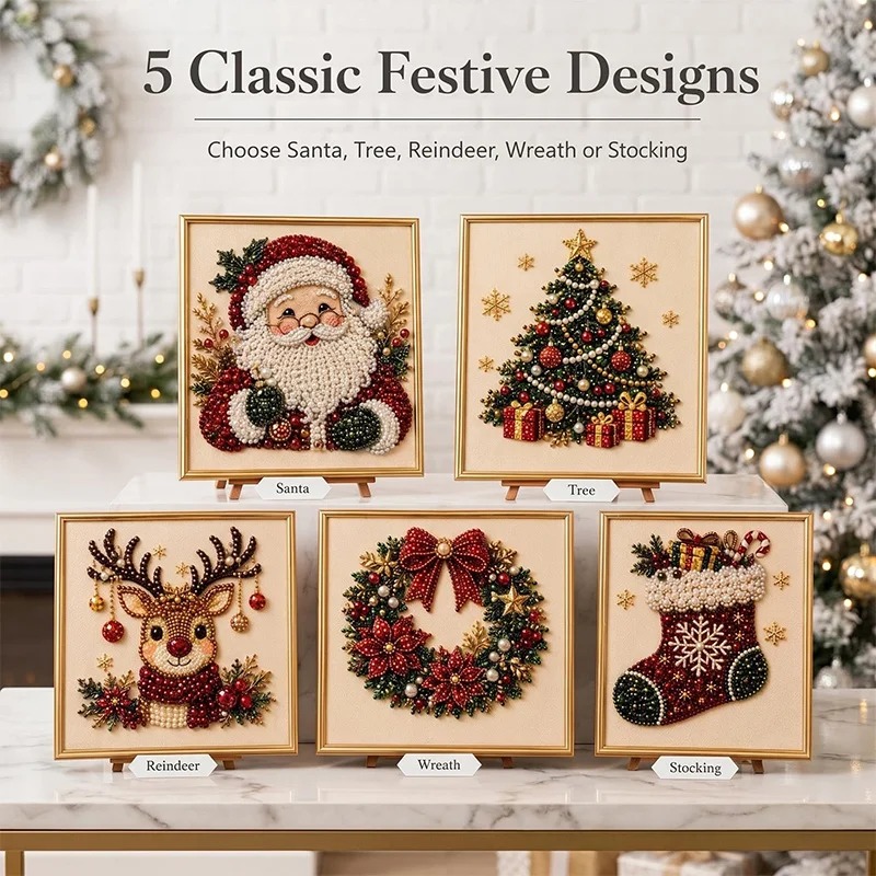 Christmas Pearl Diamond Painti - Resin Art Work 评论和价格