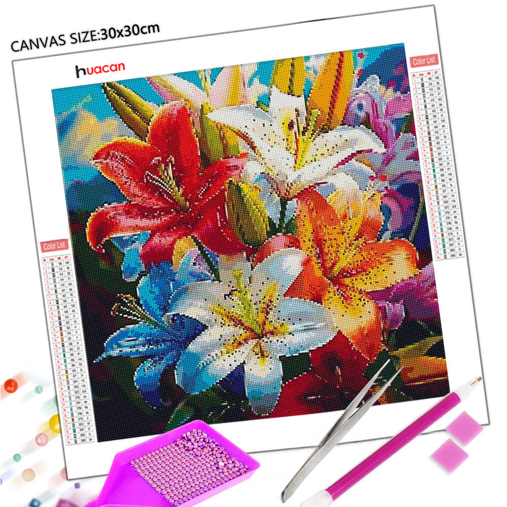 Huacan Modern Art Flower Diamo - Resin Art Wallpaper 评论和价格