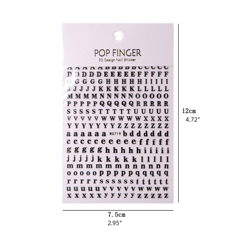 1PCS New English Alphabet Nail - Resin Art Equipment 评论和价格