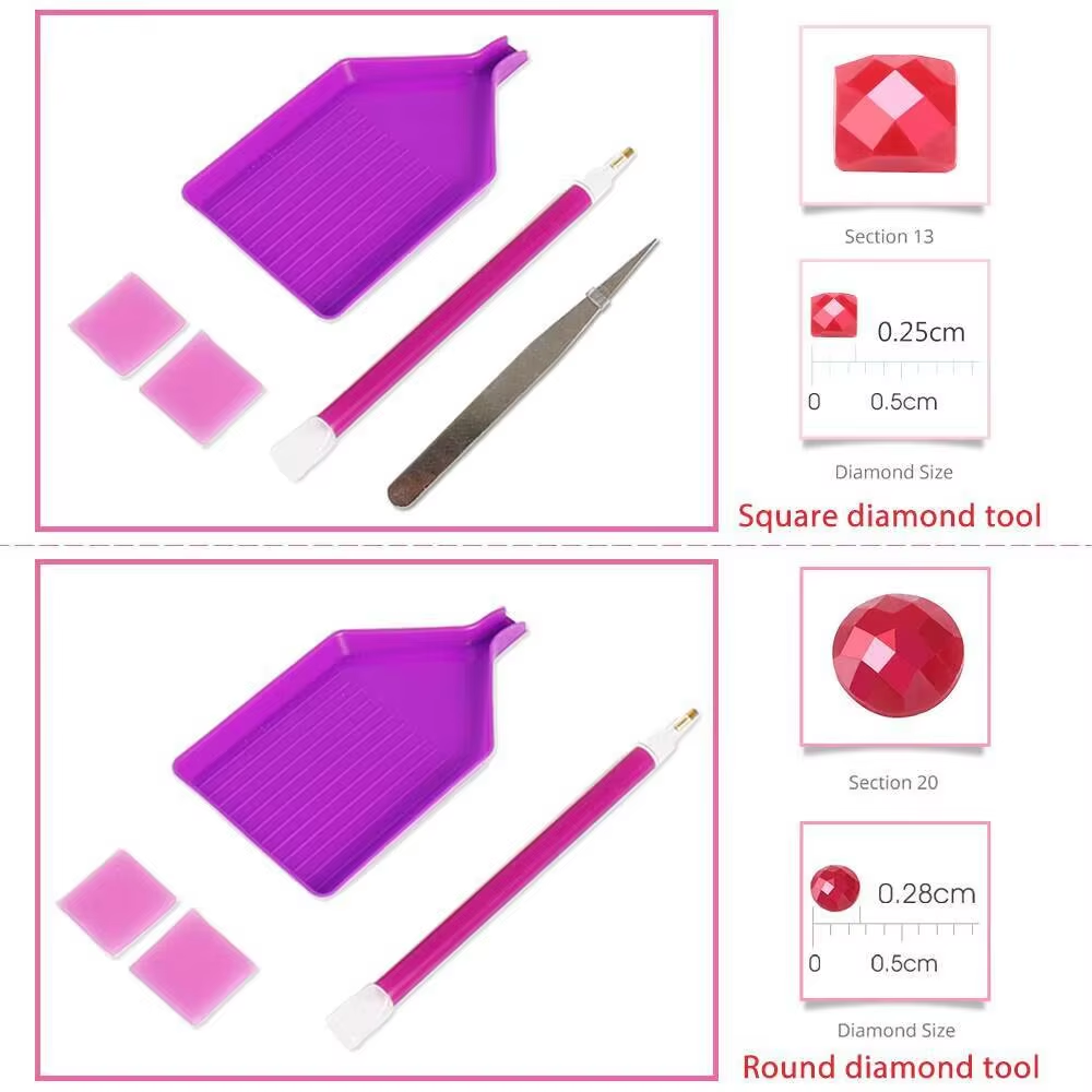 5D DIY Diamond Painting Cute S - Resin Art Rose 评论和价格