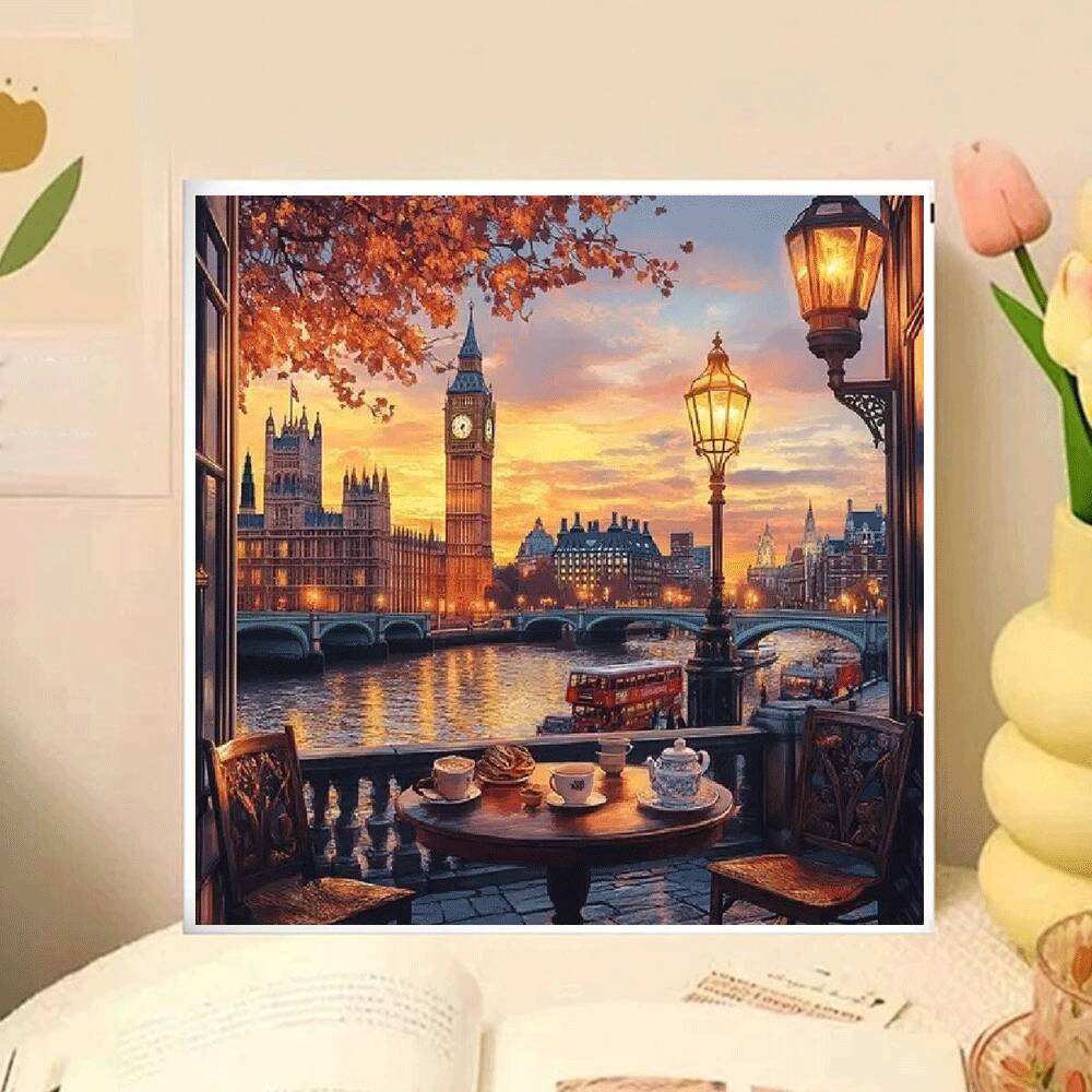 Huacan City Autumn Landscape D - Resin Art Wallpaper 评论和价格