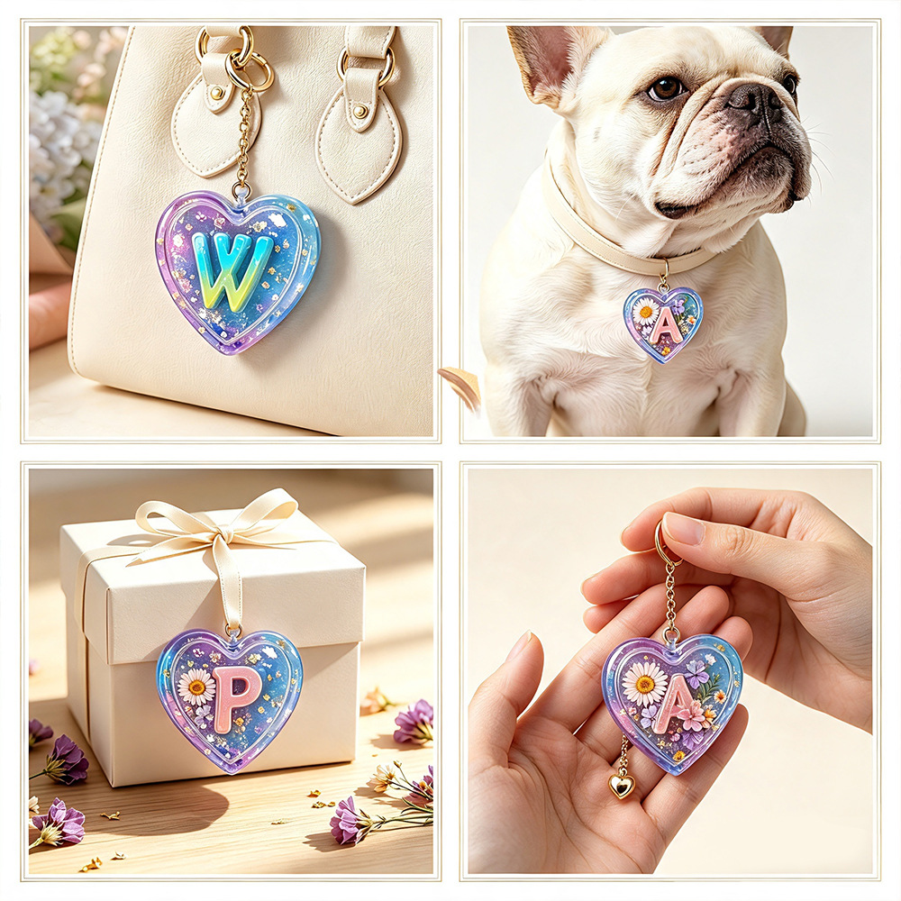 Complete 26 Letters & Heart Si - Resin Art Alphabet 评论和价格