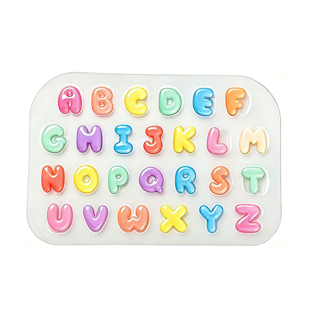 2Pcs Mini Letter Silicone Mold - Resin Art Alphabet 评论和价格