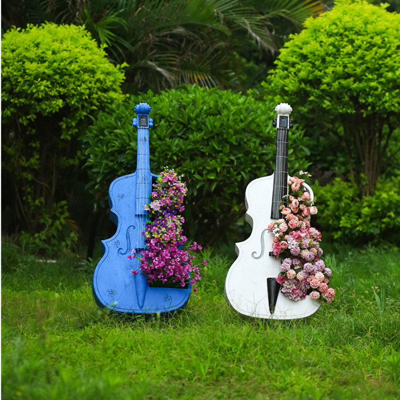 Cello-Shaped Garden Statue Lar - Resin Art Wedding Gift 评论和价格