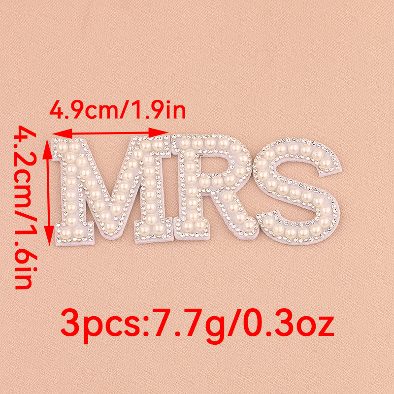 1 Set MRS Faux Pearl Rhineston - Resin Art Alphabet 评论和价格