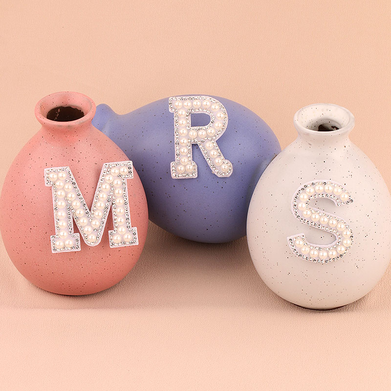 1 Set MRS Faux Pearl Rhineston - Resin Art Alphabet 评论和价格