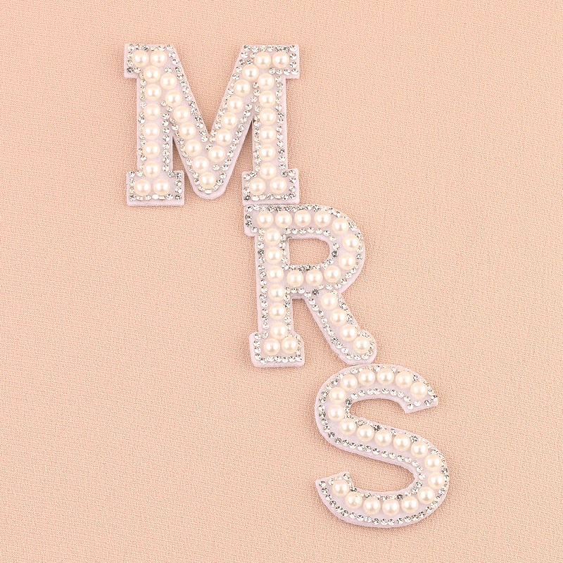 1 Set MRS Faux Pearl Rhineston - Resin Art Alphabet 评论和价格
