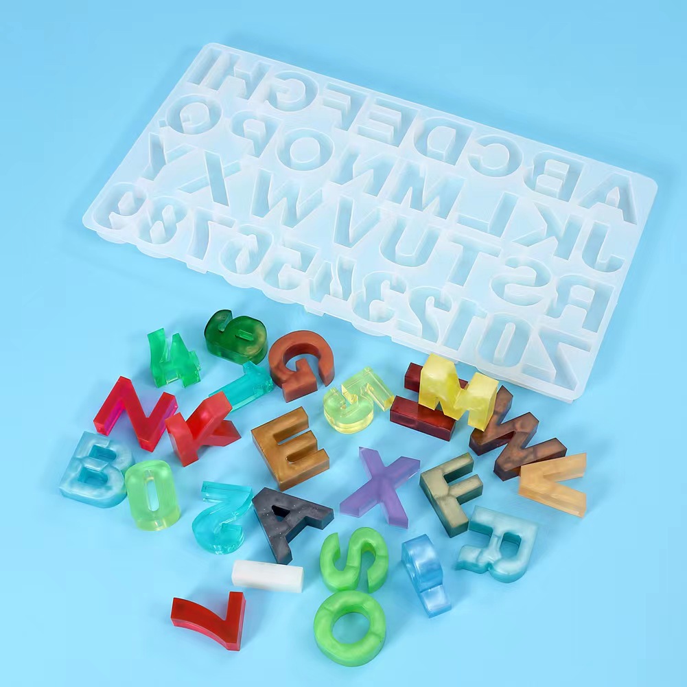 Home DIY Decor 1PC Crystal Epo - Resin Art Alphabet 评论和价格
