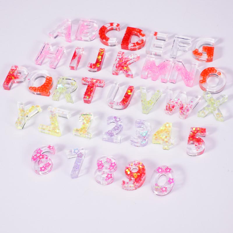 Home DIY Decor 1PC Crystal Epo - Resin Art Alphabet 评论和价格