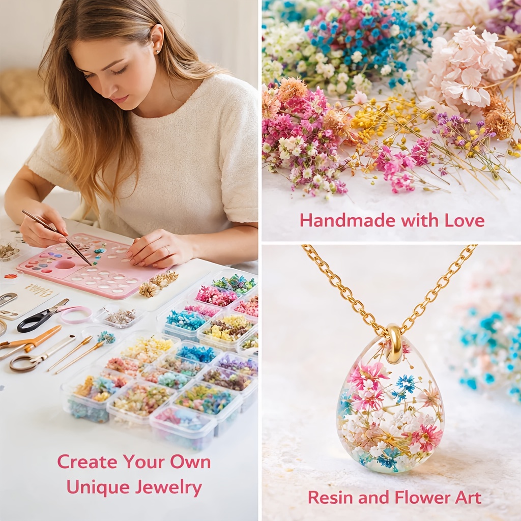 10 Box Mixed Dried Flower Bouq - Resin Art Wedding Gift 评论和价格