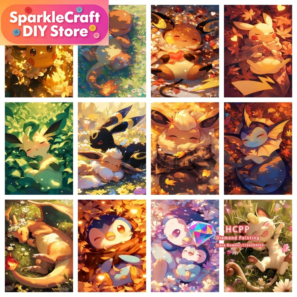 1pc frameless Cartoon Pokemon  - Resin Art Work 评论和价格
