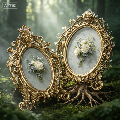 Retro Gold Oval Resin Photo Fr - Resin Art Wedding Gift 评论和价格